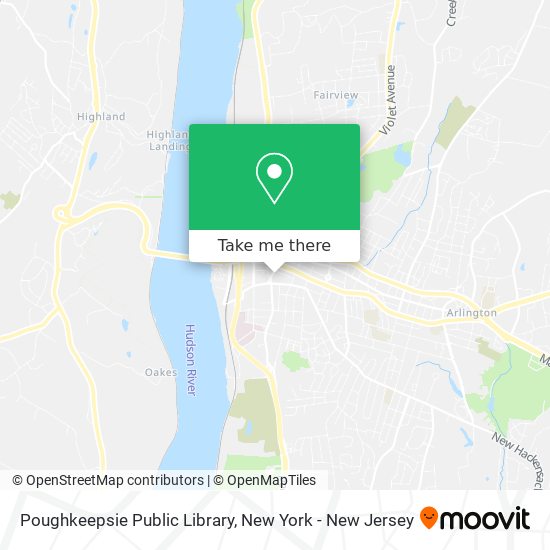 Poughkeepsie Public Library map