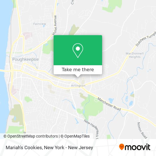 Mariah's Cookies map