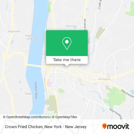 Mapa de Crown Fried Chicken