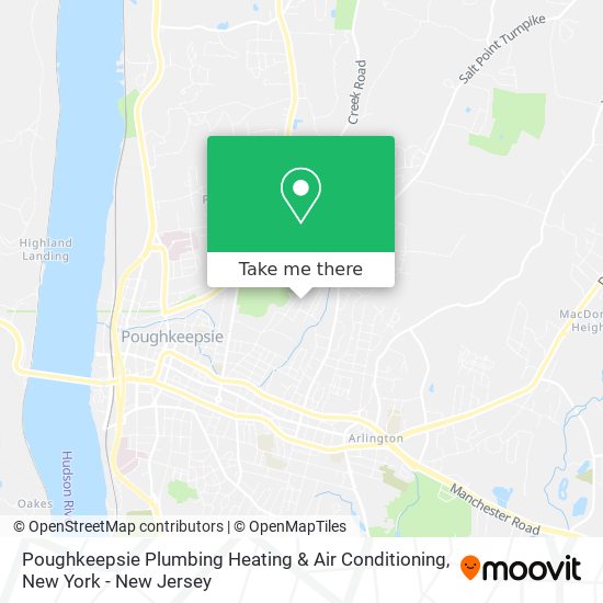 Mapa de Poughkeepsie Plumbing Heating & Air Conditioning