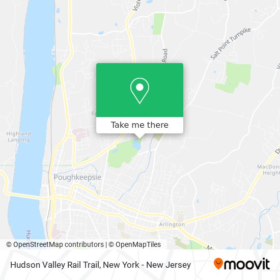 Mapa de Hudson Valley Rail Trail