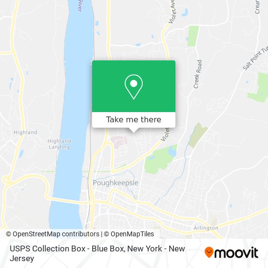 USPS Collection Box - Blue Box map