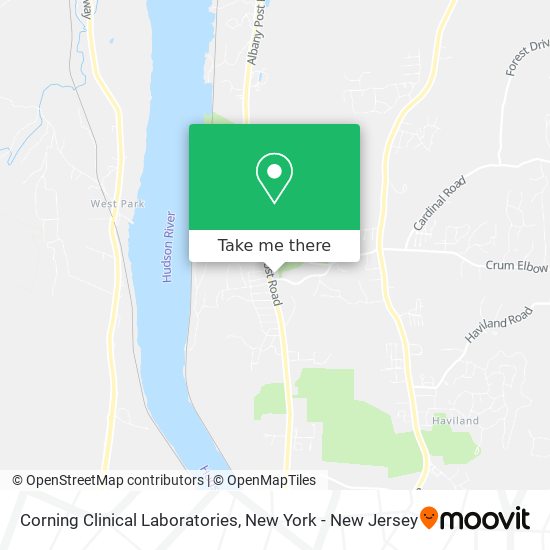 Mapa de Corning Clinical Laboratories