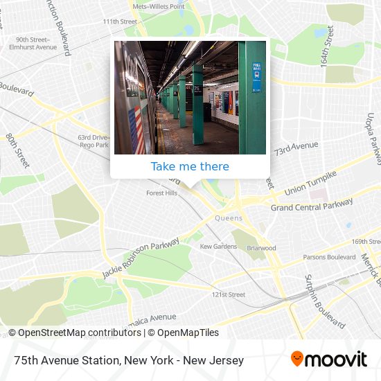 Mapa de 75th Avenue Station