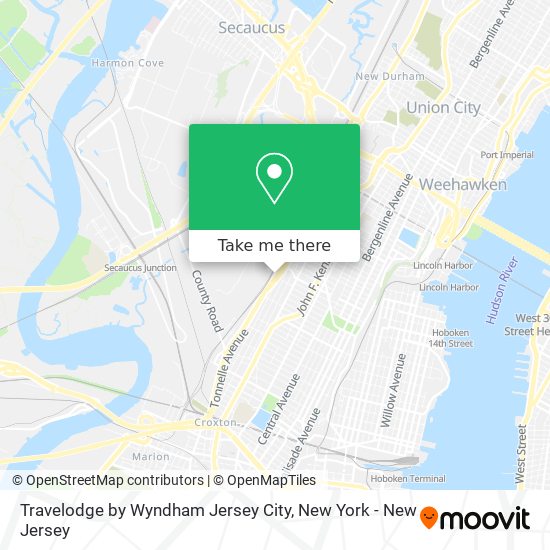 Travelodge by Wyndham Jersey City map