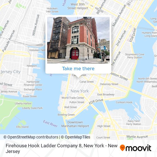 Firehouse Hook Ladder Company 8 map