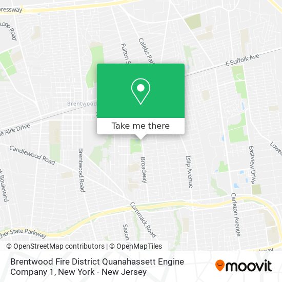 Brentwood Fire District Quanahassett Engine Company 1 map