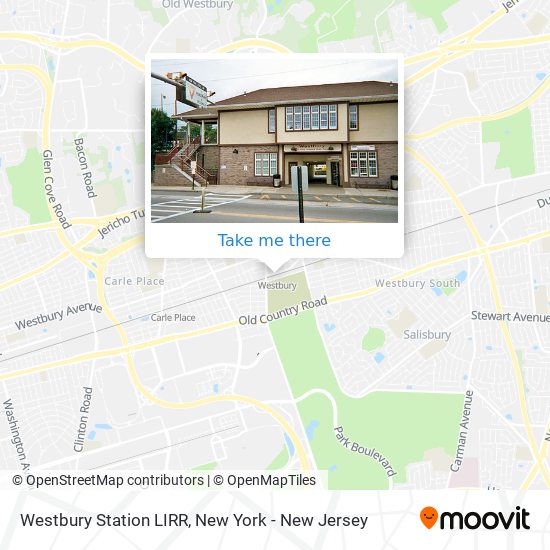 Westbury Station LIRR map