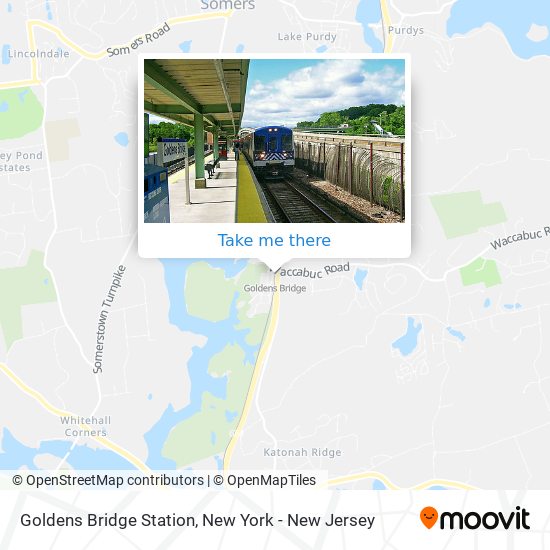 Goldens Bridge Station map