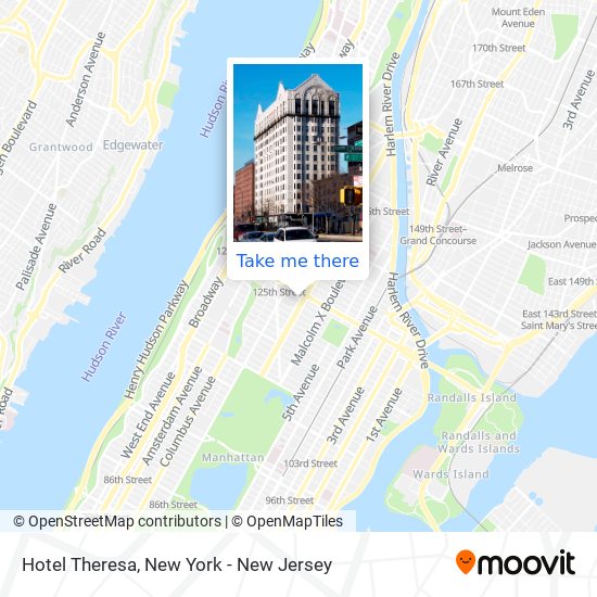 Hotel Theresa map