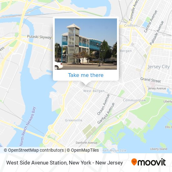West Side Avenue Station map