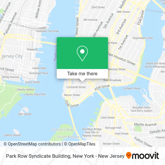 Park Row Syndicate Building map