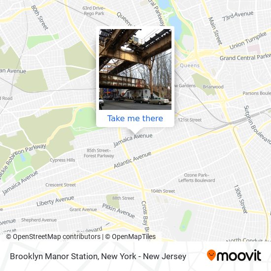 Brooklyn Manor Station map