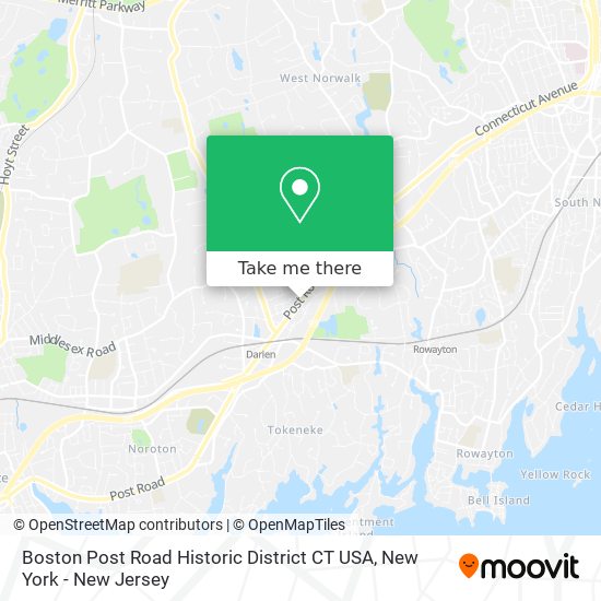 Mapa de Boston Post Road Historic District CT USA