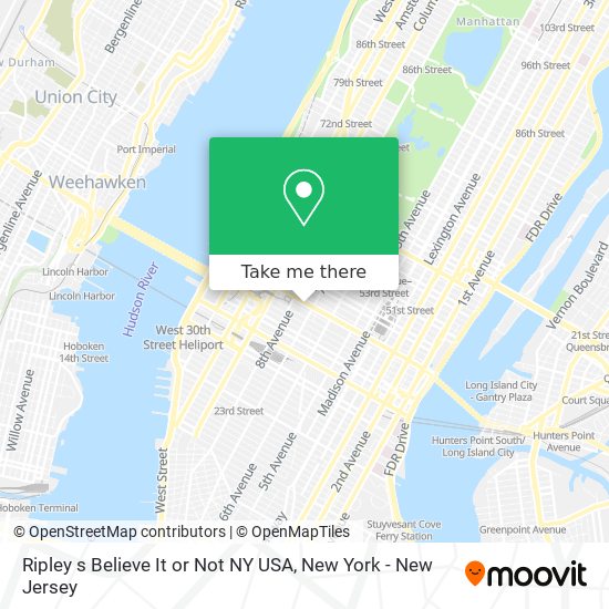 Mapa de Ripley s Believe It or Not NY USA