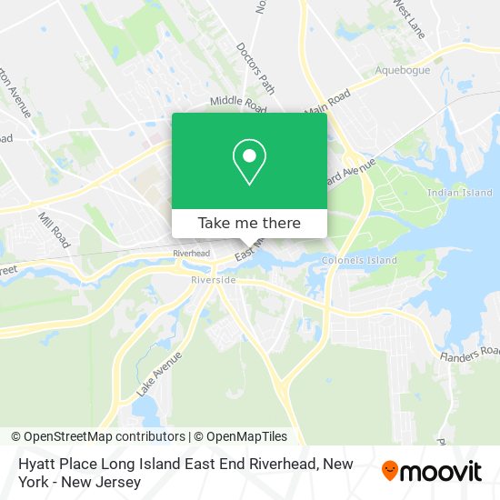 Hyatt Place Long Island East End Riverhead map