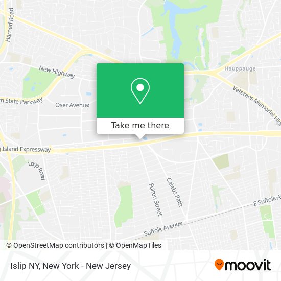 Islip NY map