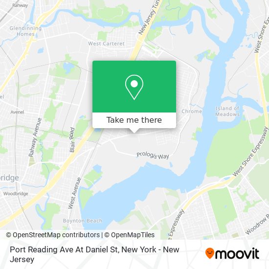 Mapa de Port Reading Ave At Daniel St