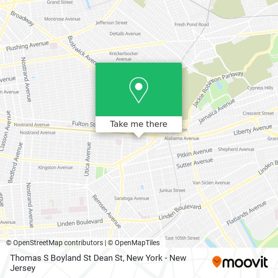 Thomas S Boyland St Dean St map