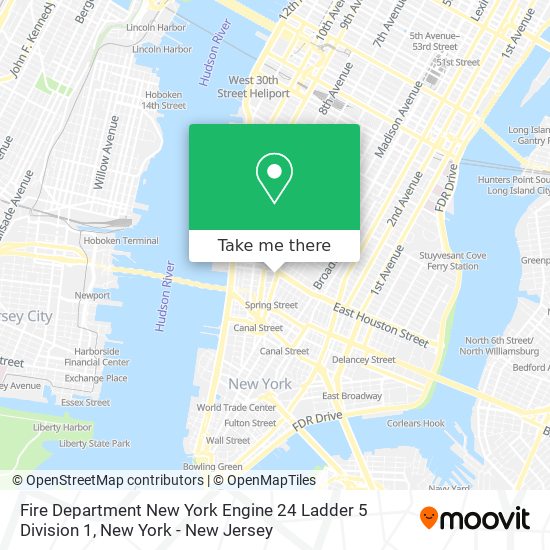 Fire Department New York Engine 24 Ladder 5 Division 1 map