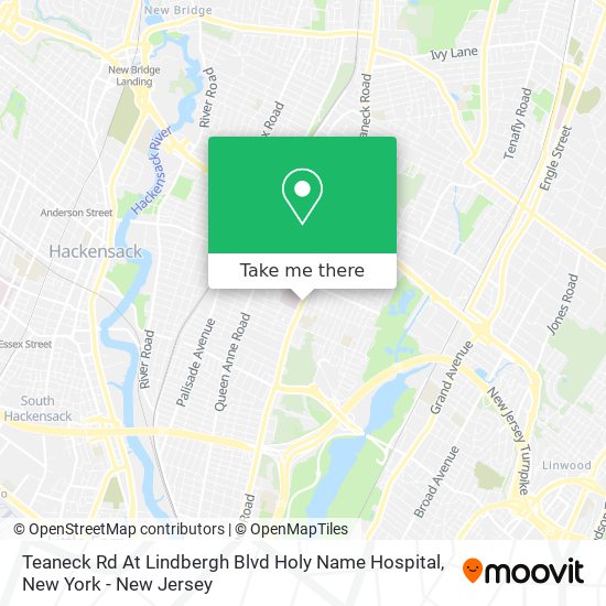 Mapa de Teaneck Rd At Lindbergh Blvd Holy Name Hospital