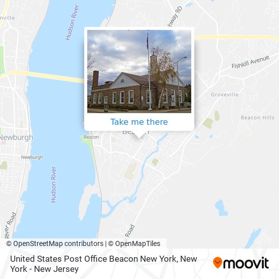 Mapa de United States Post Office Beacon New York