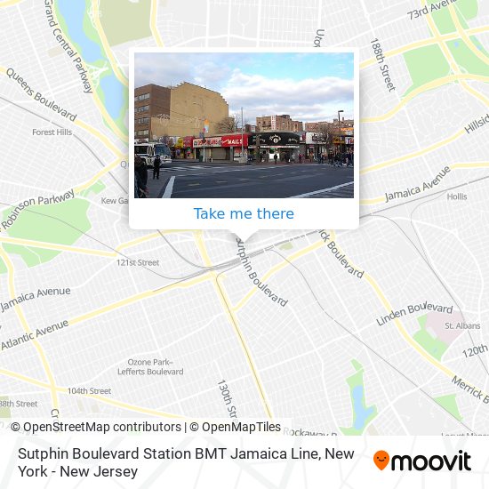 Sutphin Boulevard Station BMT Jamaica Line map