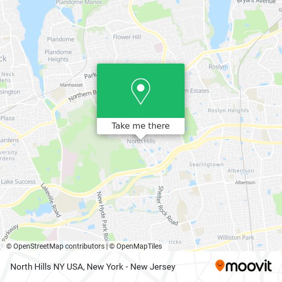 Mapa de North Hills NY USA