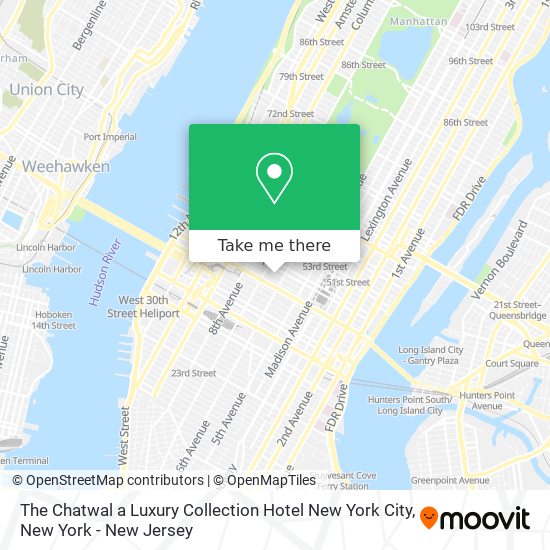 Mapa de The Chatwal a Luxury Collection Hotel New York City