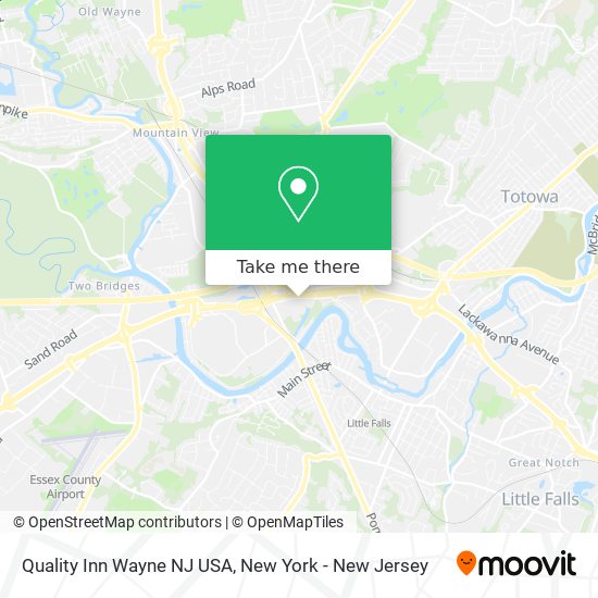 Mapa de Quality Inn Wayne NJ USA