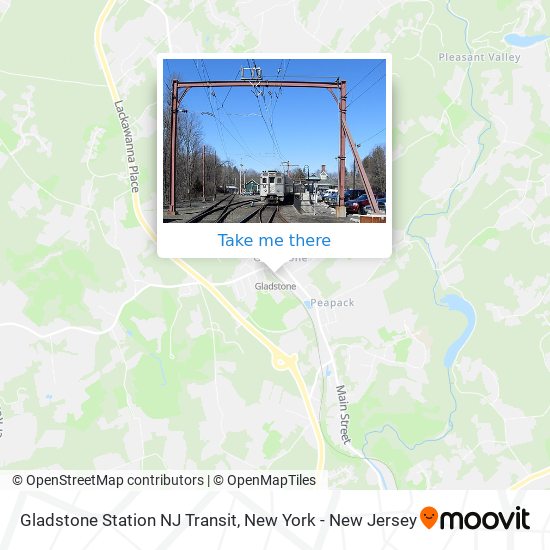 Gladstone Station NJ Transit map