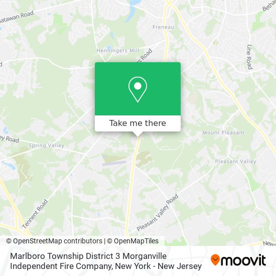 Mapa de Marlboro Township District 3 Morganville Independent Fire Company