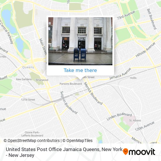 Mapa de United States Post Office Jamaica Queens