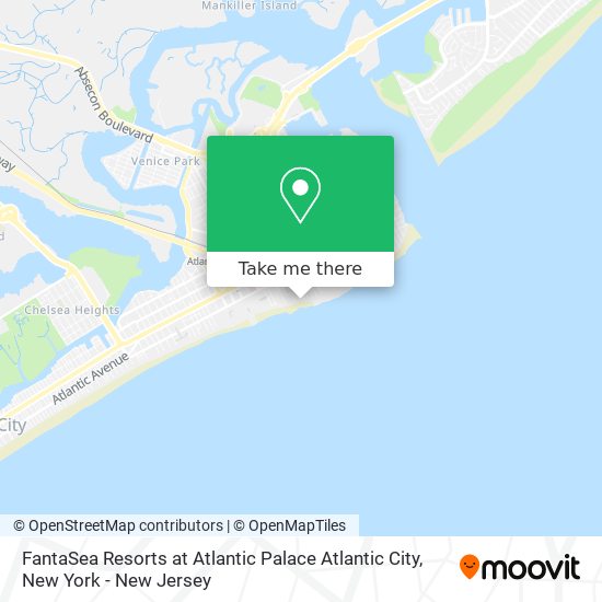 Mapa de FantaSea Resorts at Atlantic Palace Atlantic City