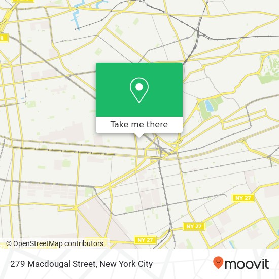 279 Macdougal Street map