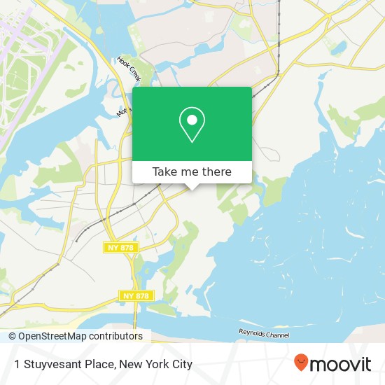 Mapa de 1 Stuyvesant Place