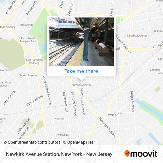 Newkirk Avenue Station map