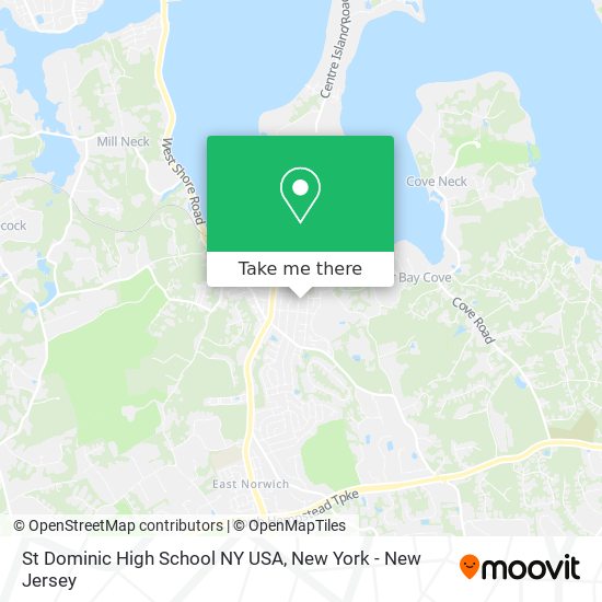 St Dominic High School NY USA map