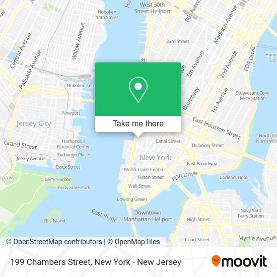 199 Chambers Street map