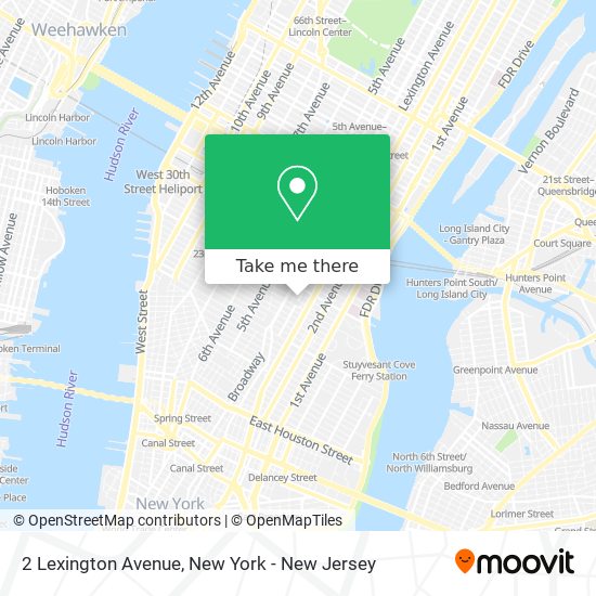 2 Lexington Avenue map