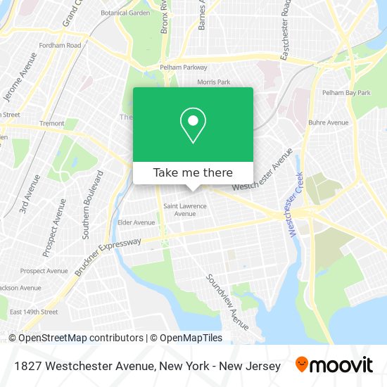 Mapa de 1827 Westchester Avenue