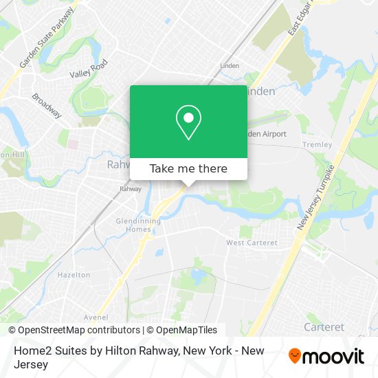 Home2 Suites by Hilton Rahway map