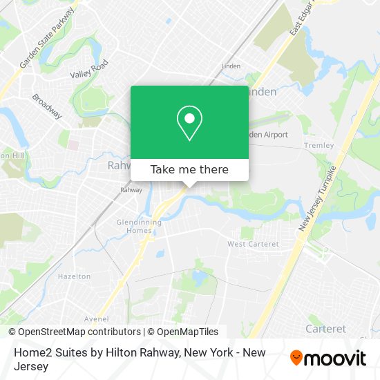 Mapa de Home2 Suites by Hilton Rahway