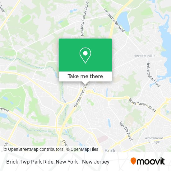 Mapa de Brick Twp Park Ride