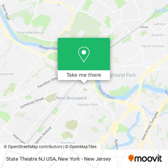 Mapa de State Theatre NJ USA