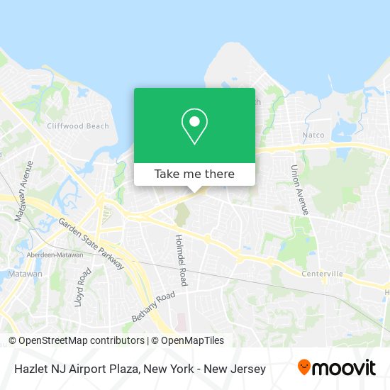Hazlet NJ Airport Plaza map