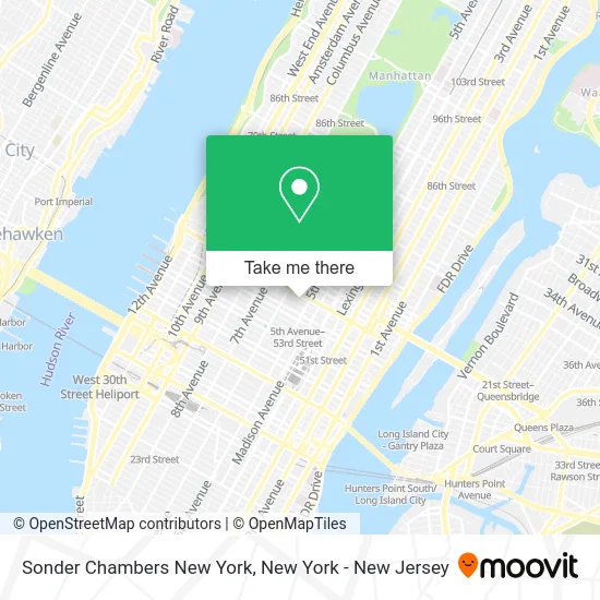 Sonder Chambers New York map