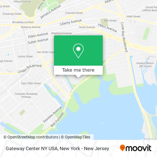 Gateway Center NY USA map