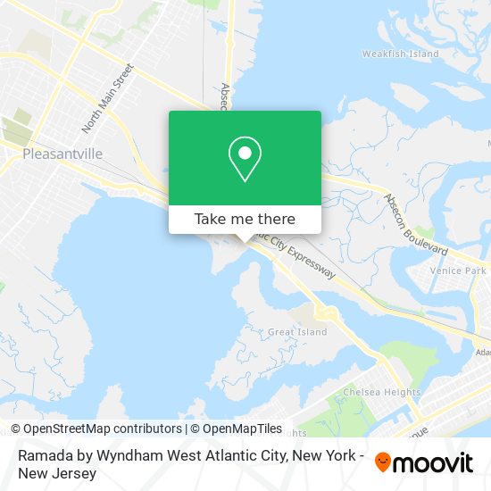 Ramada by Wyndham West Atlantic City map