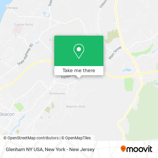 Glenham NY USA map